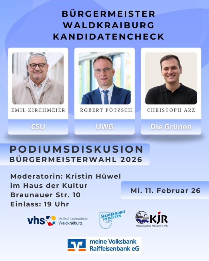 Der Kandidatenchek Waldkraiburg LIVE