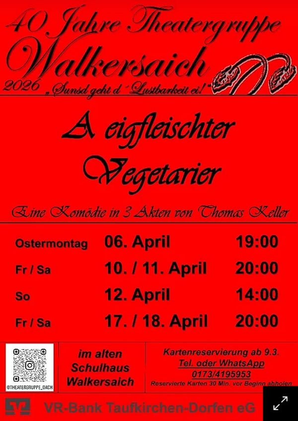 Theatergruppe Walkersaich - A eigfleischter Vegetarier
